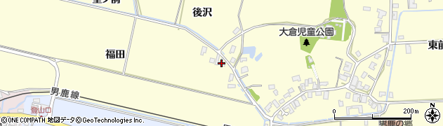 秋田県男鹿市脇本富永（福田）周辺の地図