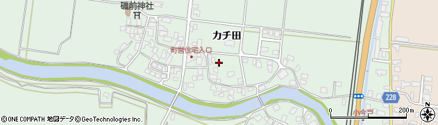秋田県井川町（南秋田郡）今戸（カチ田）周辺の地図