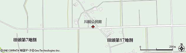川前公民館周辺の地図