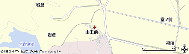 秋田県男鹿市脇本富永（山王前）周辺の地図