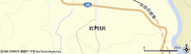 秋田県北秋田市阿仁幸屋渡（岩ノ目沢）周辺の地図