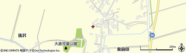 秋田県男鹿市脇本富永（大倉）周辺の地図