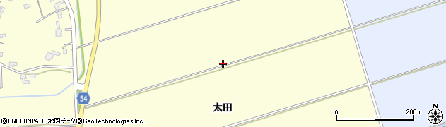秋田県男鹿市脇本富永（太田）周辺の地図