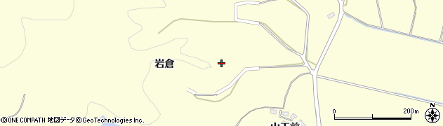 秋田県男鹿市脇本富永（岩倉）周辺の地図