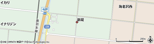 秋田県南秋田郡井川町今戸新堤周辺の地図