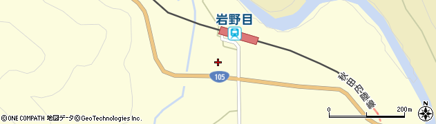秋田県北秋田市阿仁幸屋渡（岩野目沢道下）周辺の地図