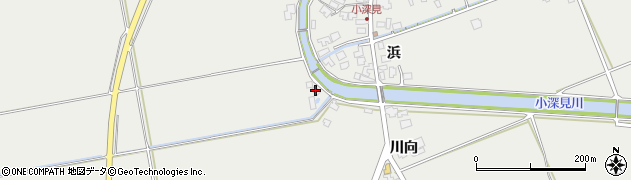 秋田県男鹿市払戸白城48周辺の地図