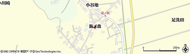 秋田県男鹿市脇本富永（飯ノ森）周辺の地図