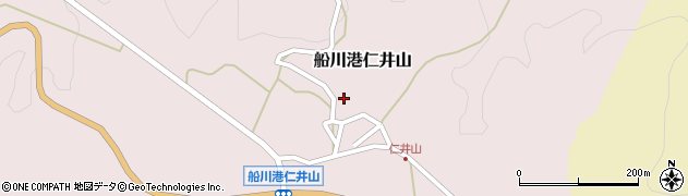秋田県男鹿市船川港仁井山（滝沢）周辺の地図