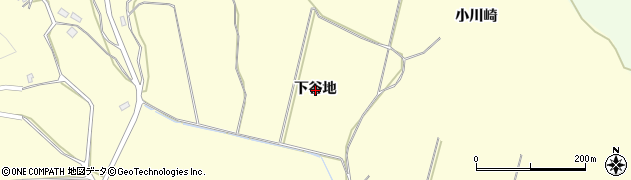 秋田県男鹿市脇本富永（下谷地）周辺の地図