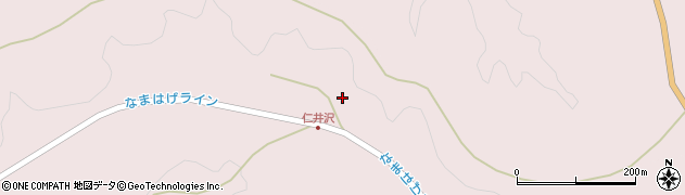 秋田県男鹿市船川港仁井山（仁井沢）周辺の地図