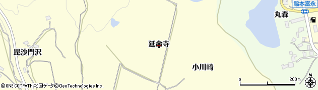 秋田県男鹿市脇本富永（延命寺）周辺の地図