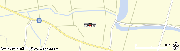 秋田県五城目町（南秋田郡）馬場目（帝釈寺）周辺の地図