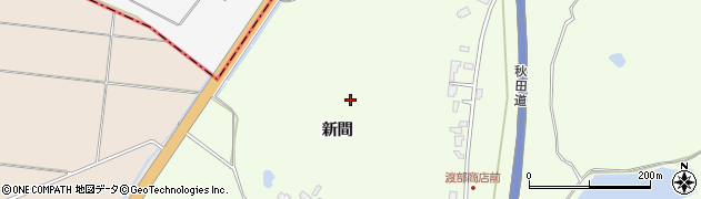 秋田県南秋田郡井川町黒坪周辺の地図