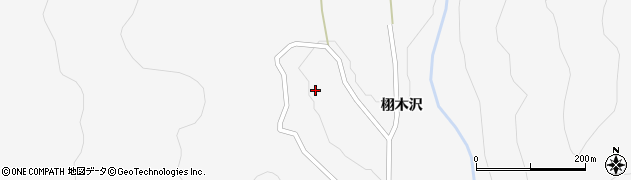 秋田県北秋田市阿仁戸鳥内（大葉谷地）周辺の地図