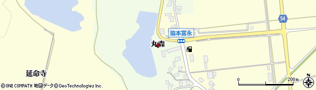 秋田県男鹿市脇本浦田（丸森）周辺の地図