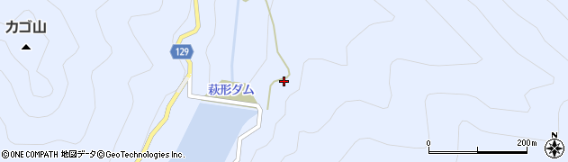 萩形ダム周辺の地図