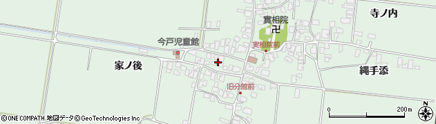 秋田県井川町（南秋田郡）今戸（家ノ後）周辺の地図
