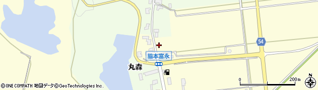 秋田県男鹿市脇本富永（丸森）周辺の地図