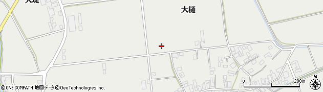 秋田県男鹿市払戸大樋周辺の地図