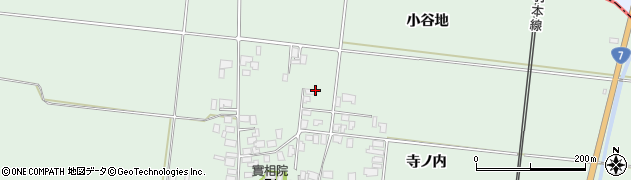 秋田県井川町（南秋田郡）今戸（小谷地）周辺の地図