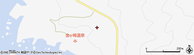 秋田県男鹿市戸賀塩浜（マブ沢）周辺の地図