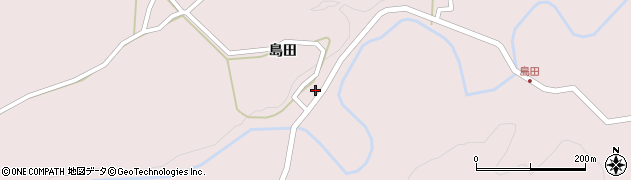 秋田県男鹿市男鹿中滝川（島田）周辺の地図
