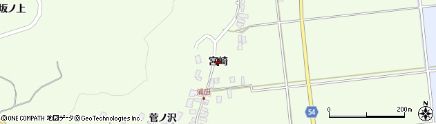 秋田県男鹿市脇本浦田（宮崎）周辺の地図