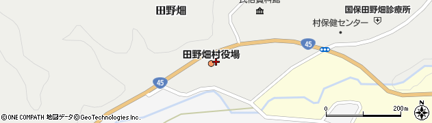 田野畑村役場　税務会計課周辺の地図