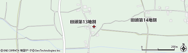 岩手県八幡平市田頭（第１４地割）周辺の地図