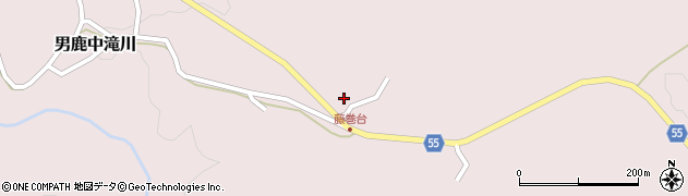 秋田県男鹿市男鹿中滝川藤巻台74周辺の地図