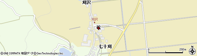 秋田県男鹿市脇本樽沢（碇）周辺の地図