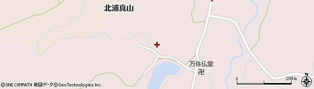秋田県男鹿市北浦真山姥ケ沢周辺の地図