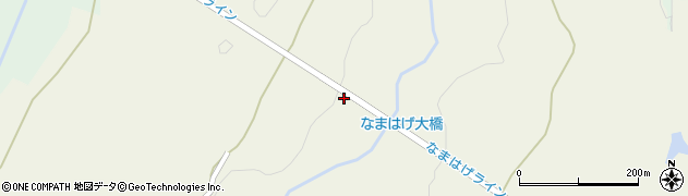 秋田県男鹿市北浦安全寺李田周辺の地図