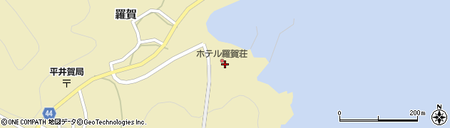 ホテル羅賀荘周辺の地図