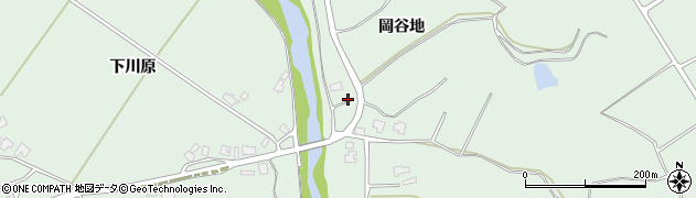 秋田県五城目町（南秋田郡）高崎（岡谷地）周辺の地図