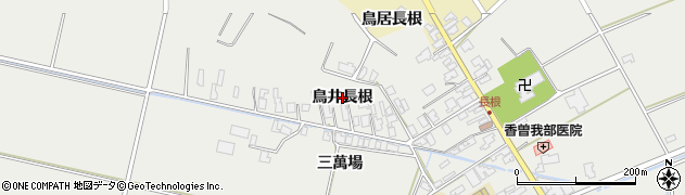 秋田県男鹿市払戸（鳥井長根）周辺の地図