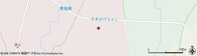 秋田県男鹿市北浦真山スト沢周辺の地図