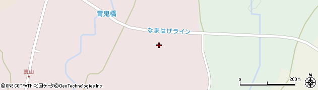秋田県男鹿市北浦真山（スト沢）周辺の地図