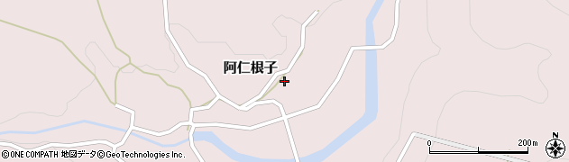秋田県北秋田市阿仁根子舘下段周辺の地図