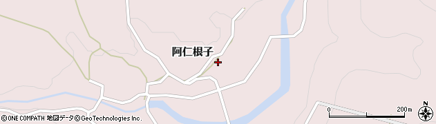 秋田県北秋田市阿仁根子（舘下段）周辺の地図