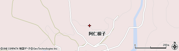 秋田県北秋田市阿仁根子周辺の地図