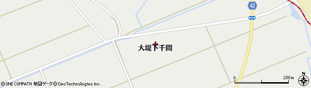 秋田県男鹿市払戸大堤下千間1101周辺の地図