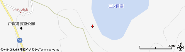 秋田県男鹿市戸賀塩浜（林山）周辺の地図