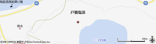 秋田県男鹿市戸賀塩浜林山口周辺の地図
