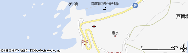 秋田県男鹿市戸賀塩浜漁元崎4周辺の地図