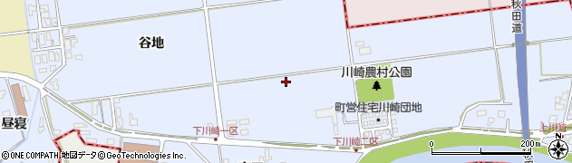 秋田県八郎潟町（南秋田郡）川崎周辺の地図