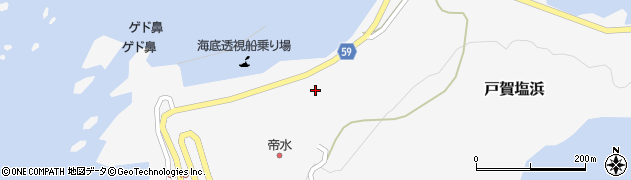 秋田県男鹿市戸賀塩浜漁元崎24周辺の地図
