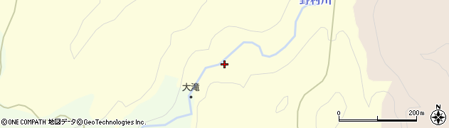 秋田県男鹿市北浦西水口（大滝沢）周辺の地図