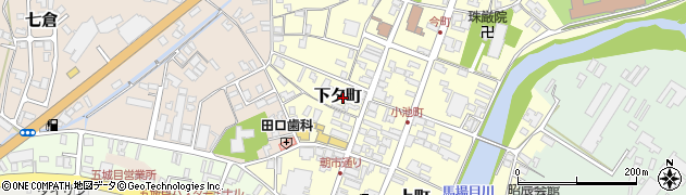 秋田県五城目町（南秋田郡）下タ町周辺の地図
